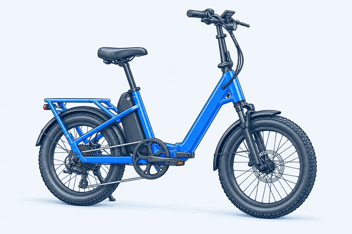 Stylized illustration of Velotric Fold 1 Plus