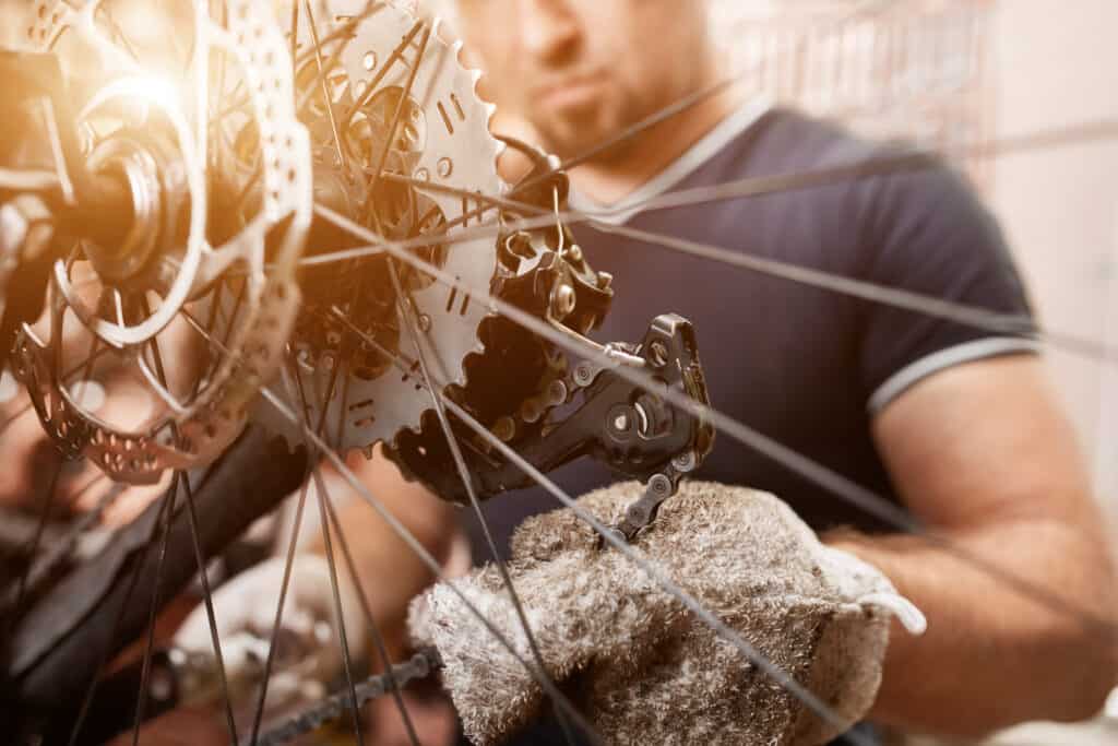 Ebike Getting Serviced